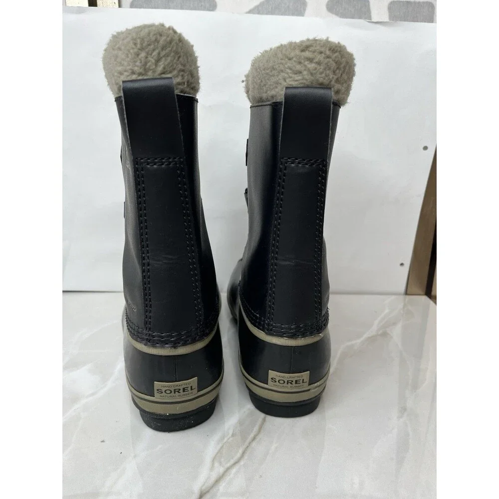 Sorel Yoot Pac TP Waterproof Duck  Boot Black Insulated Big Kids Girls 6 Wm 7 38